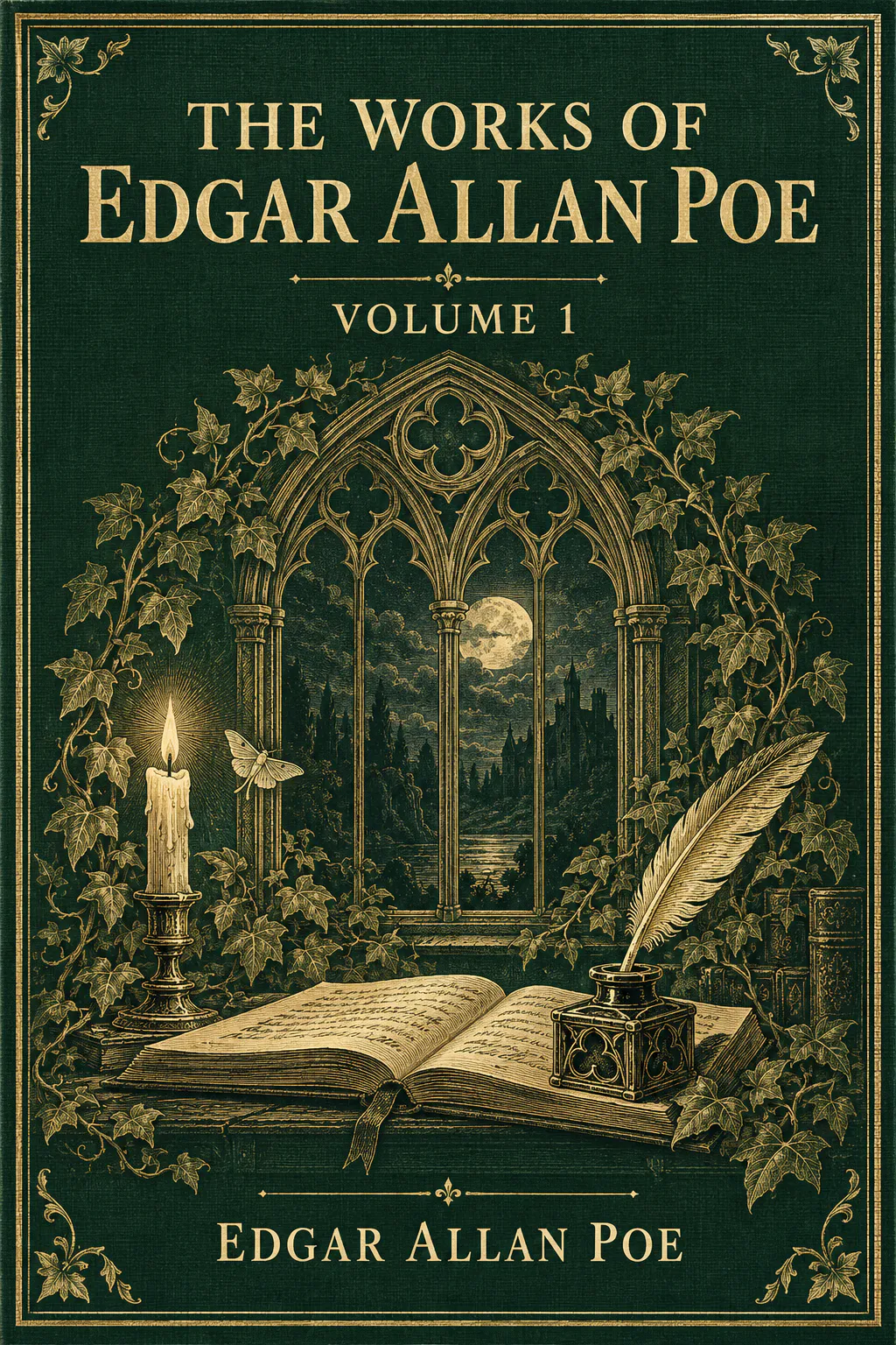 Cover of The Works of Edgar Allan Poe — Volume 1
